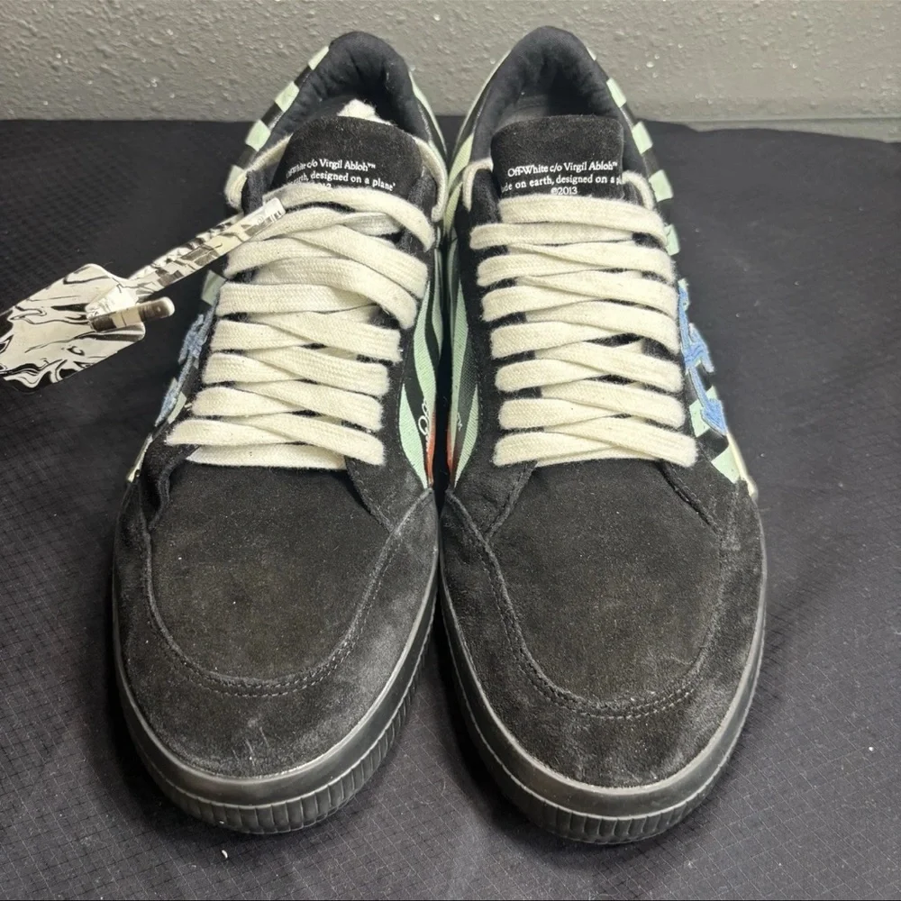 Size 11 - Off-White Vulc Sneaker Low Black Green - Picture 3 of 15